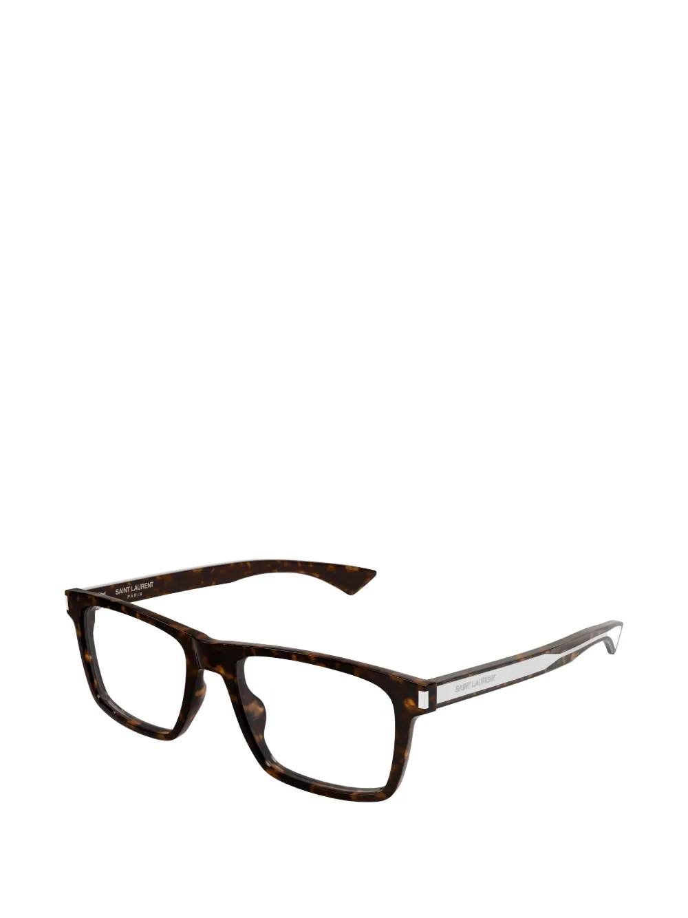 Saint Laurent Eyewear Bril met rechthoekig montuur Bruin