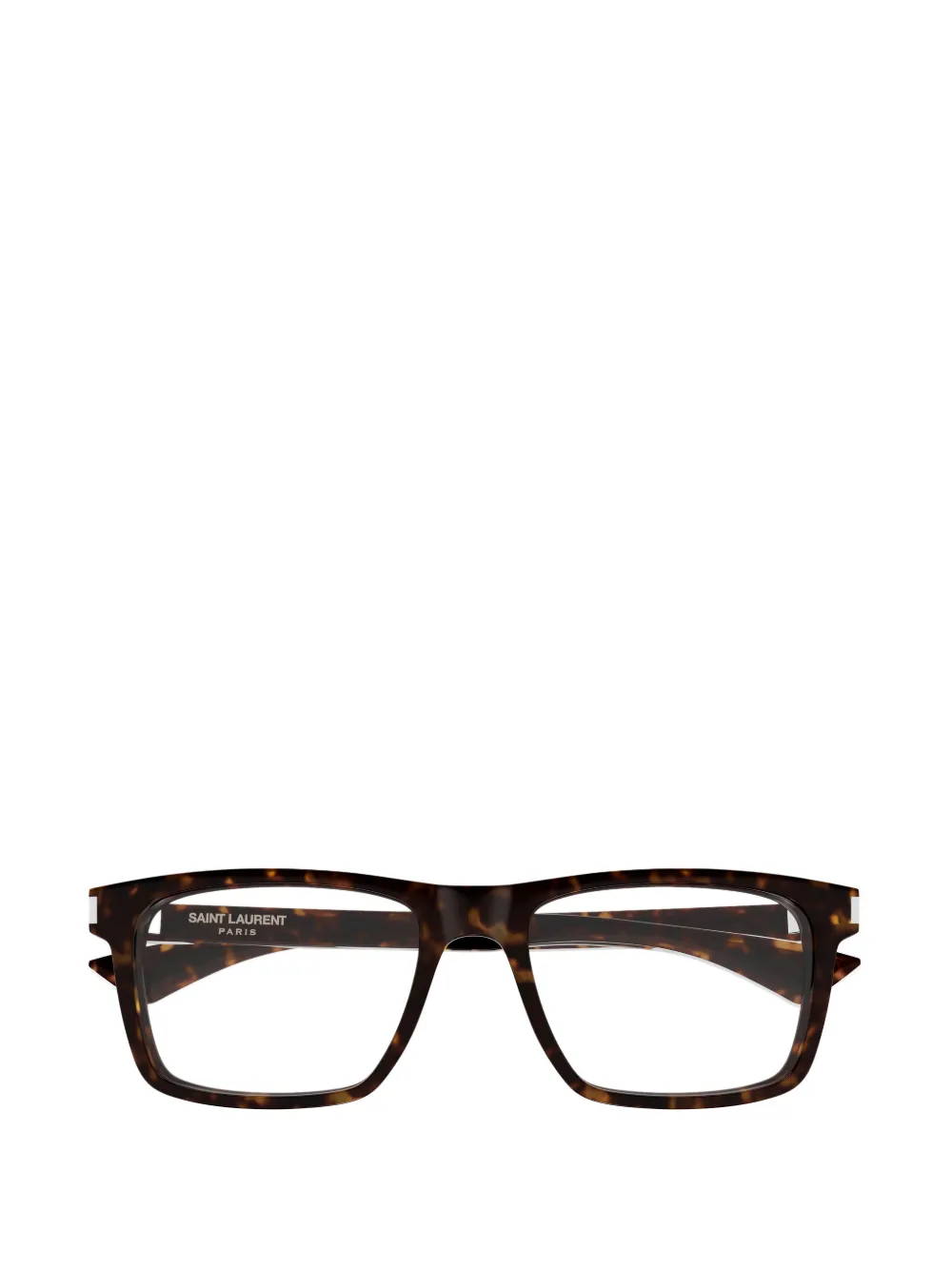 Saint Laurent Eyewear rectangle-frame glasses - Marrone