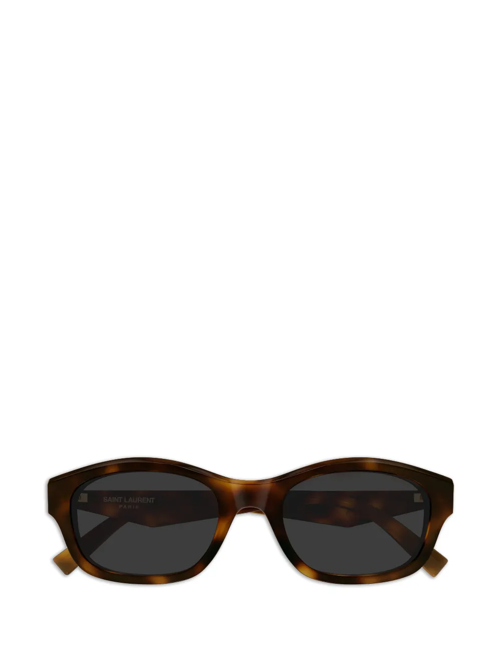 Saint Laurent Eyewear geometric-frame tortoiseshell sunglasses - Marrone