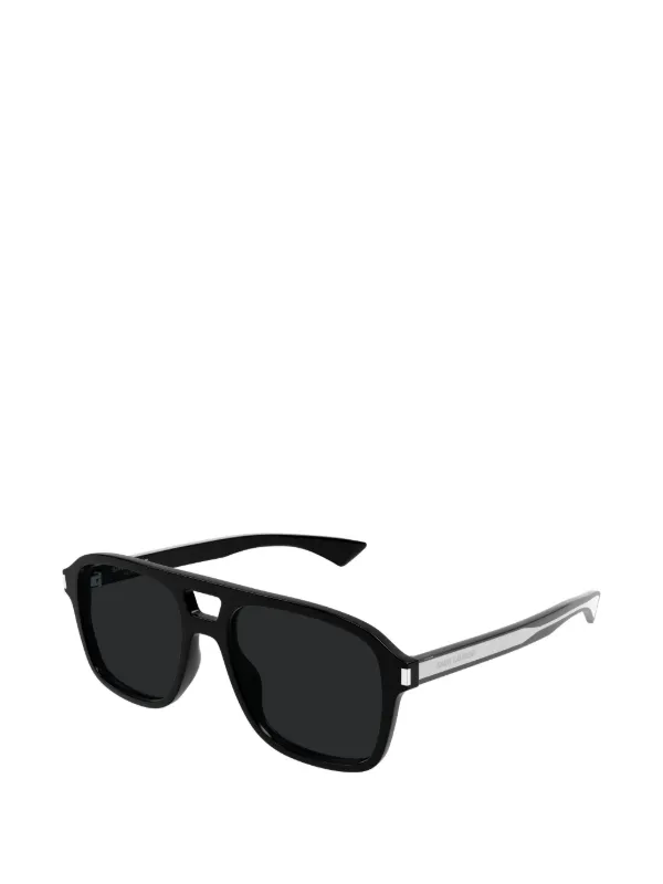Saint Laurent Eyewear パイロット サングラス | ブラック | FARFETCH JP