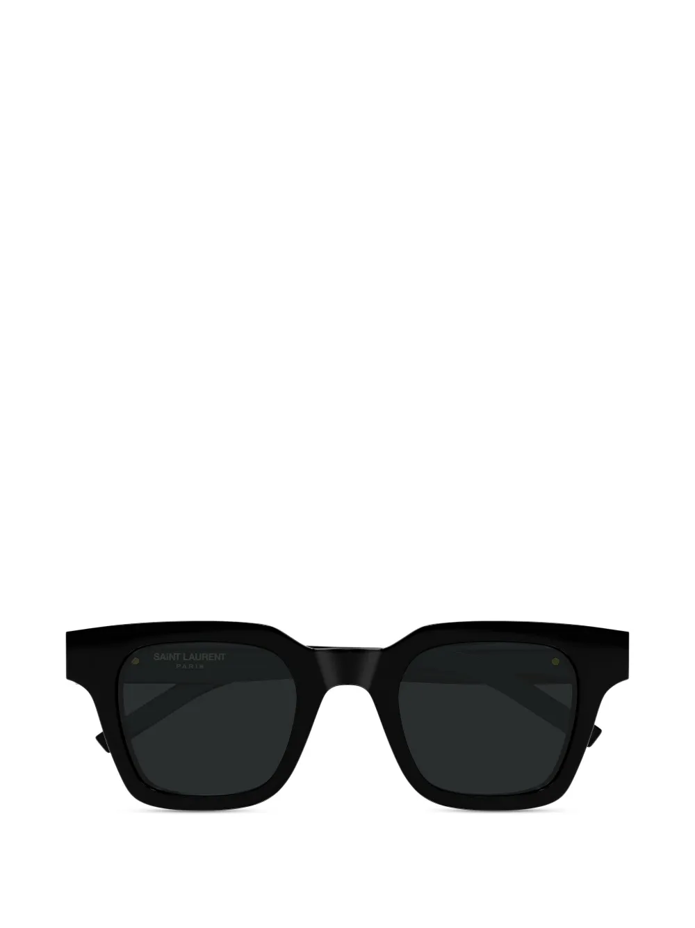 Saint Laurent Eyewear square-frame logo.plaque sunglasses - Nero