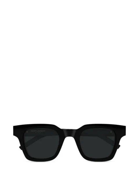 Saint Laurent Eyewear square-frame logo.plaque sunglasses