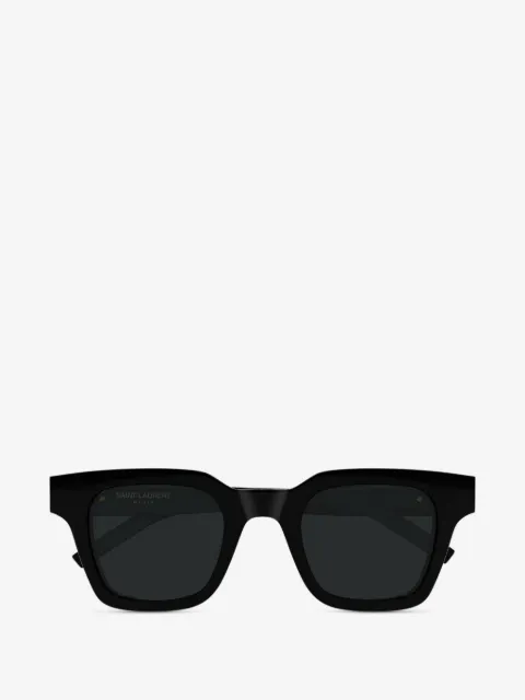Saint Laurent Eyewear lentes de sol con armazón cuadrada y placa del logo