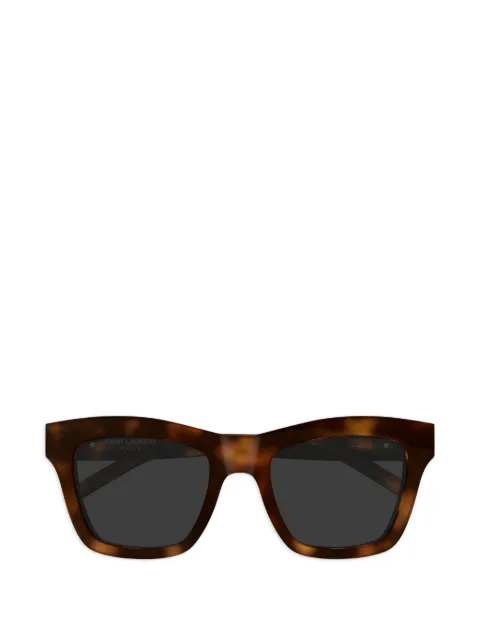 Saint Laurent Eyewear square-frame logo-plaque sunglasses