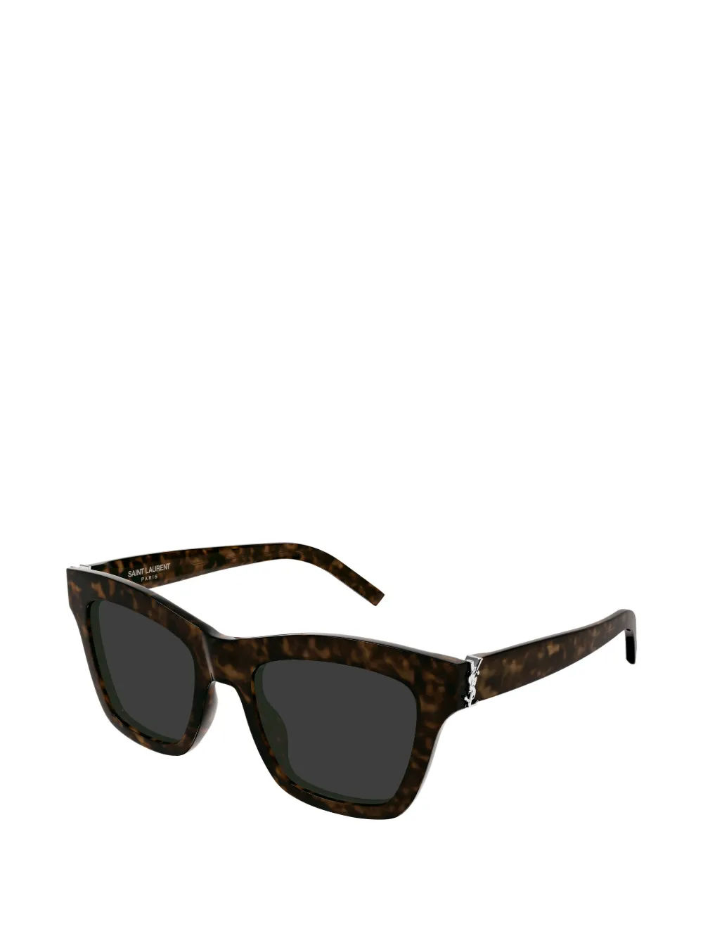 Saint Laurent Eyewear Zonnebril met vierkant montuur Bruin