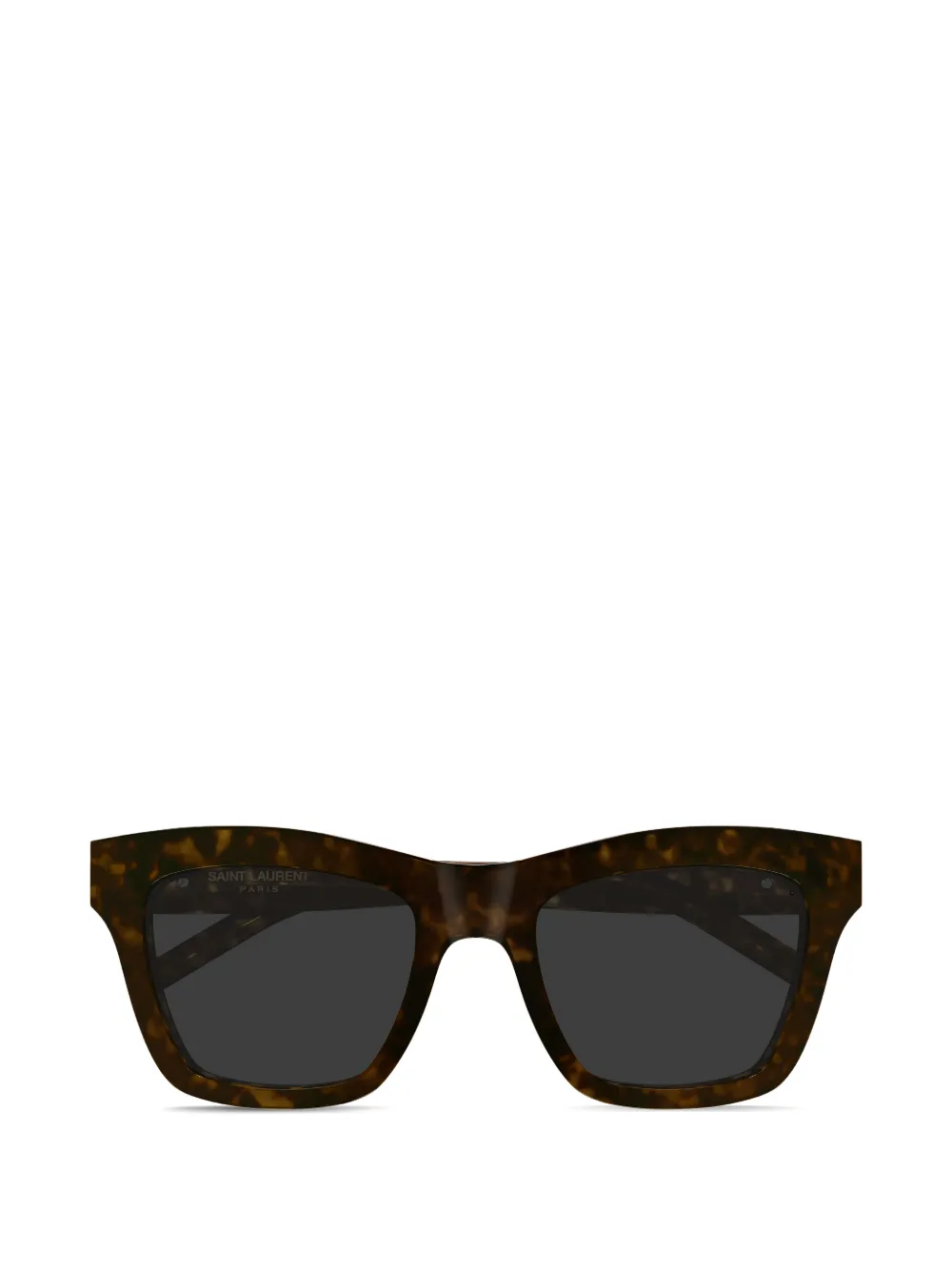 Saint Laurent Eyewear square-frame logo-plaque sunglasses - Marrone