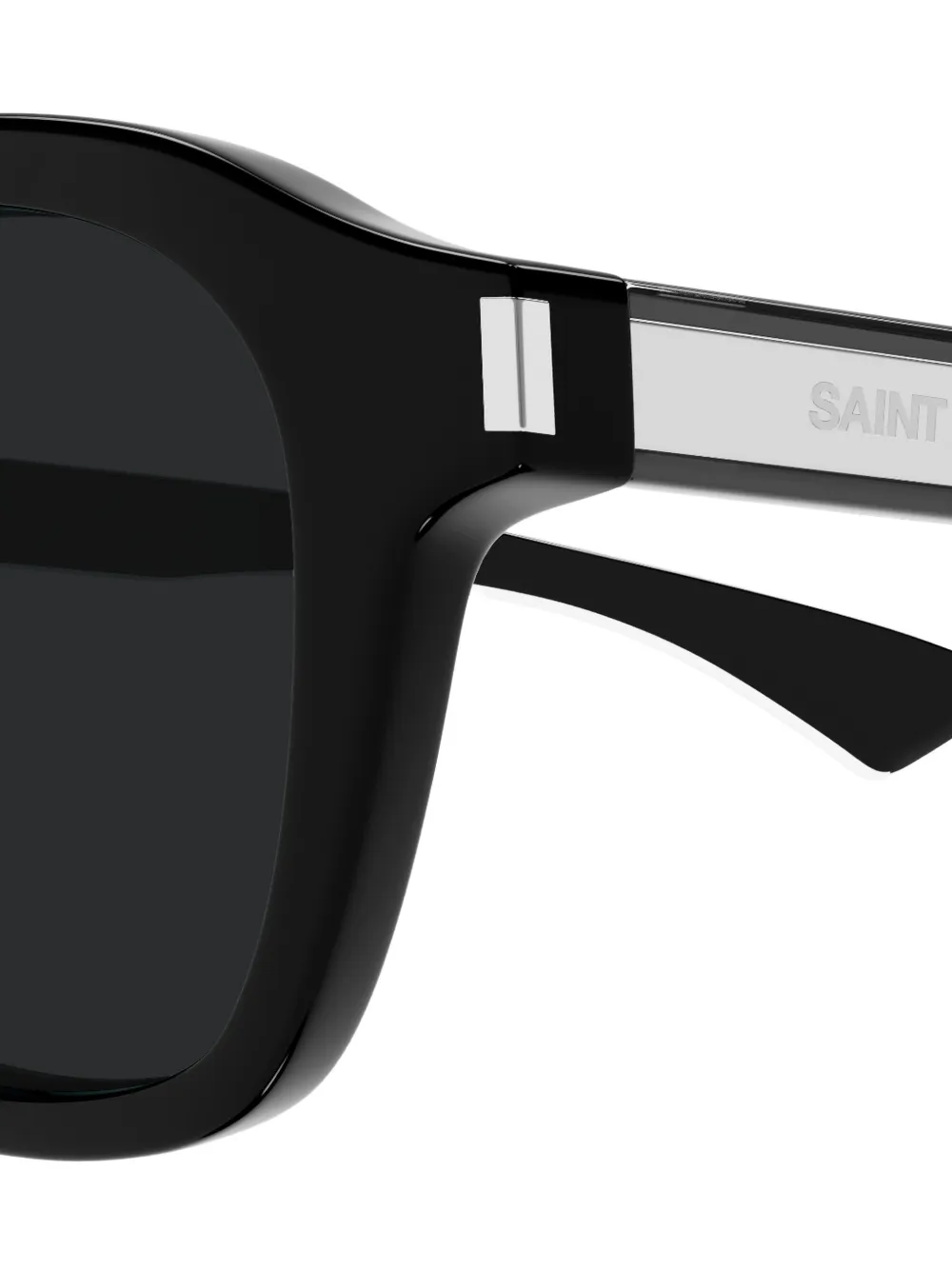Saint Laurent Eyewear Zonnebril met vierkant montuur Zwart