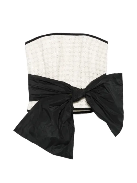 Elie Saab sequined bow top