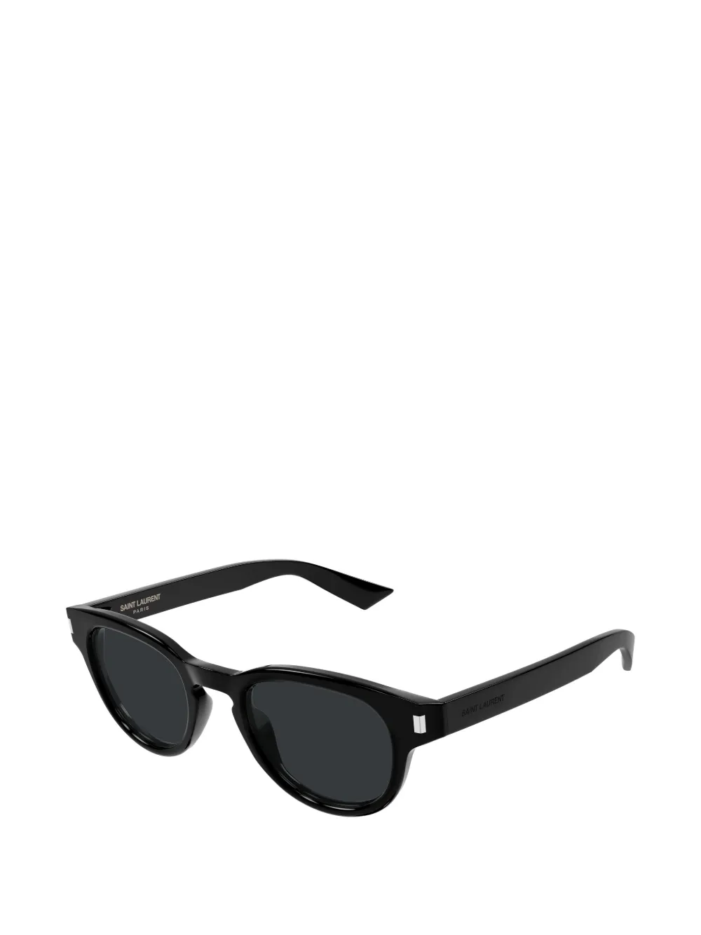 Saint Laurent Eyewear Zonnebril met rond montuur Zwart