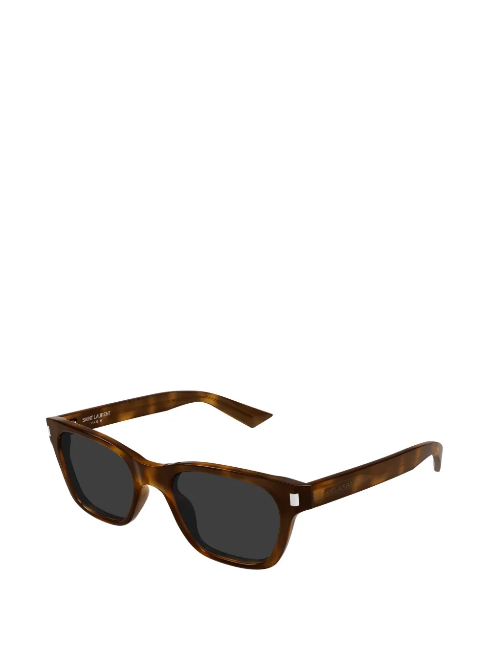 Saint Laurent Eyewear Zonnebril met vierkant montuur Bruin