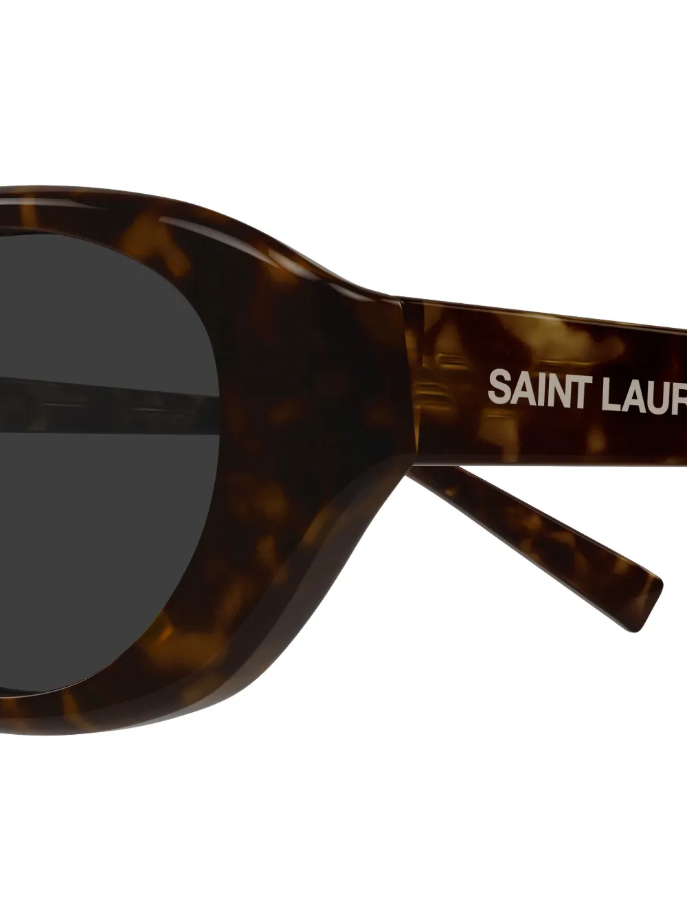Saint Laurent Eyewear oval-frame Sunglasses | Brown | FARFETCH from Saint Laurent