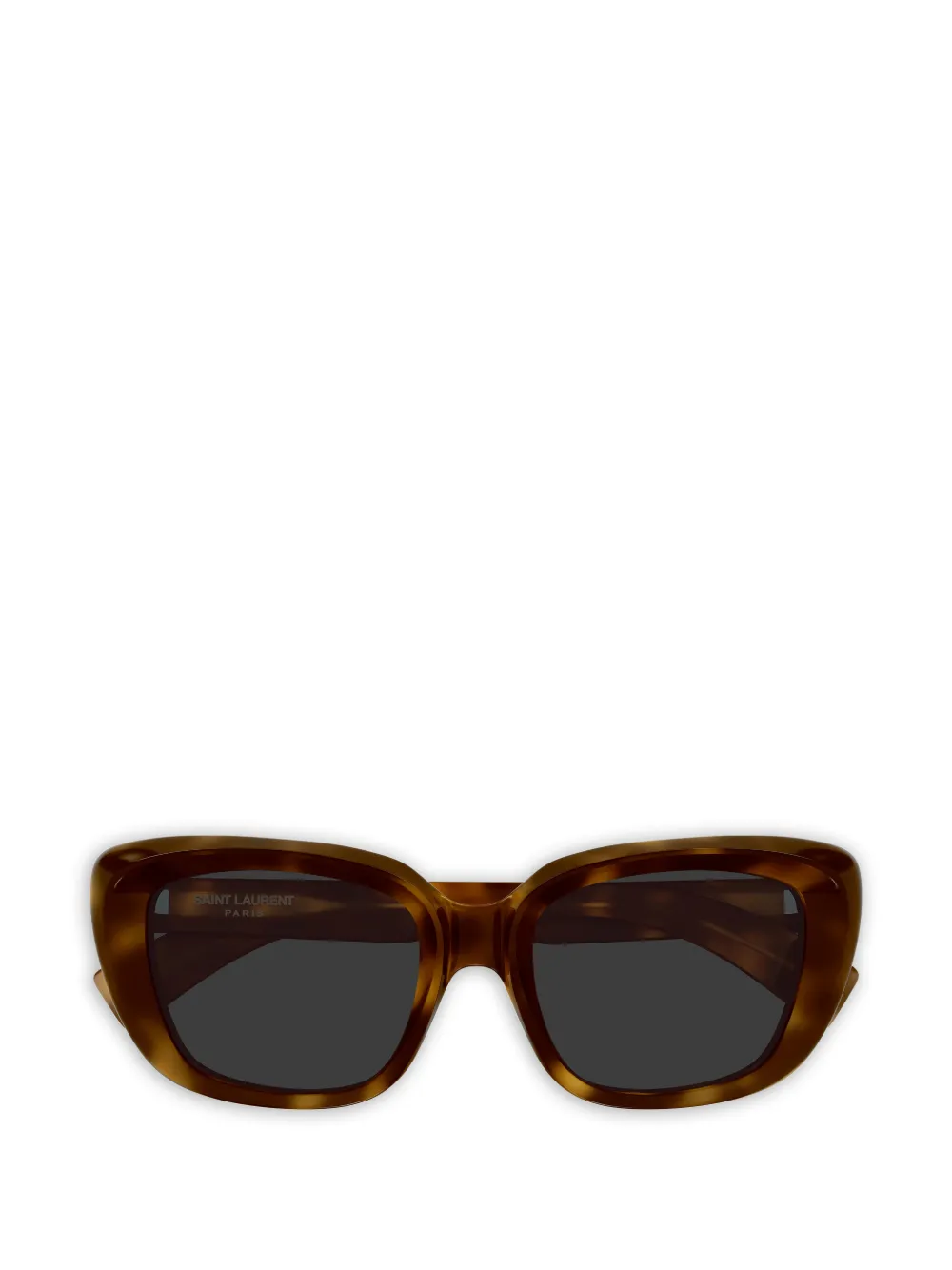 Saint Laurent Eyewear rectangle-frame tortoiseshell sunglasses - Marrone