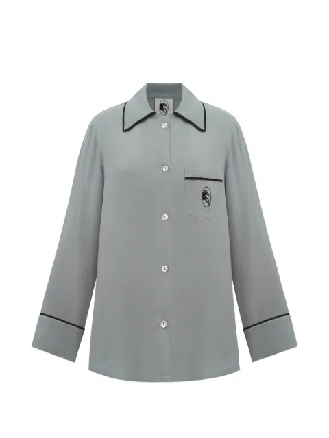 Sleeper Finnegan trimmed pajama-style shirt