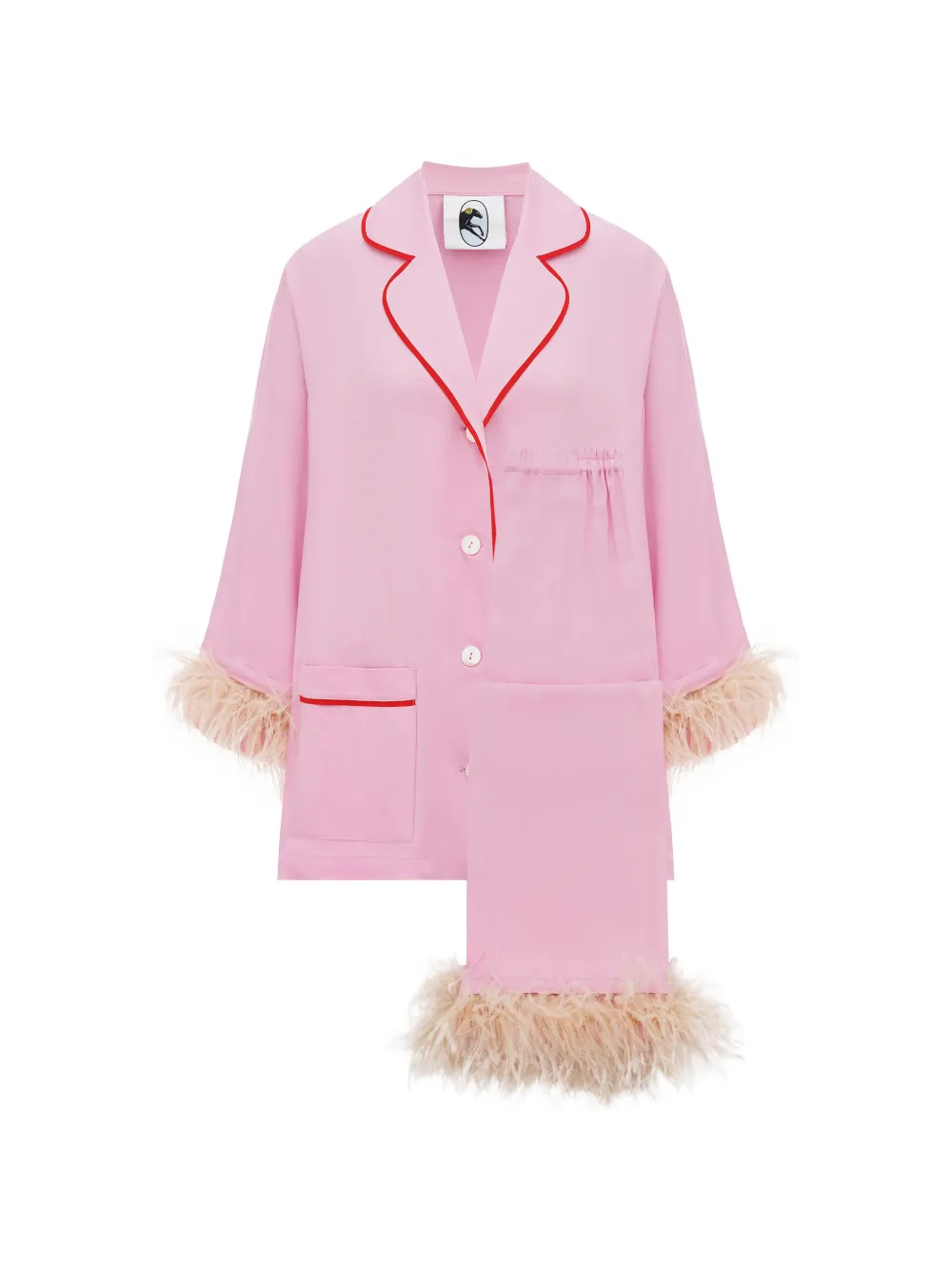 Sleeper detachable-feathers pajama set - Rosa