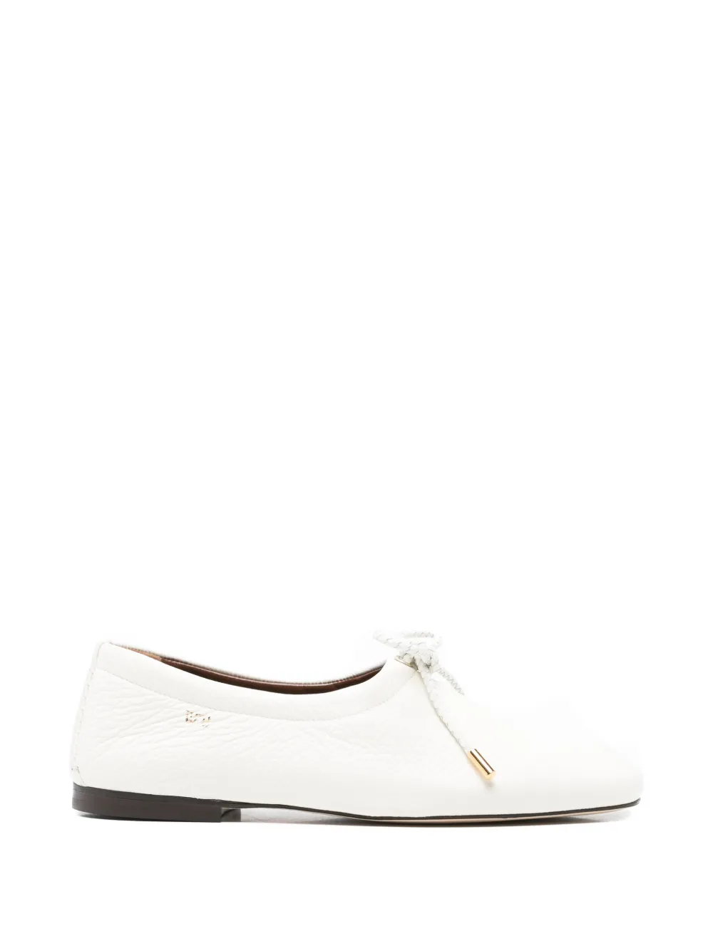 Wales Bonner textured tie slippers - Bianco