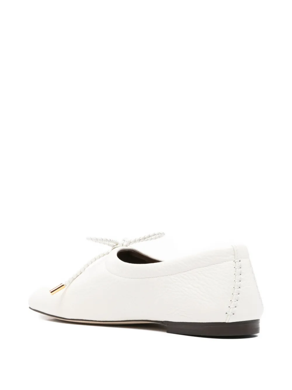  Wales Bonner Textured Tie Slippers - White 