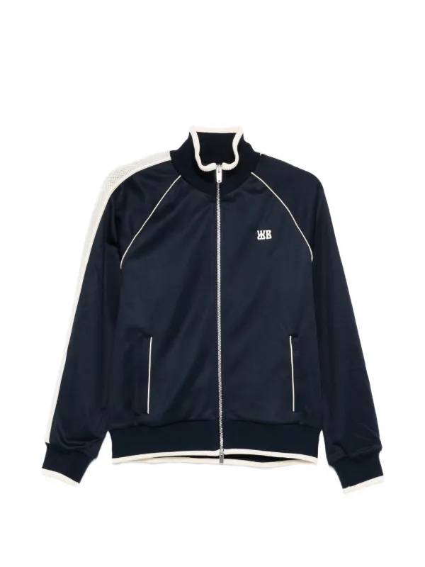 Wales Bonner Motion Full-zip Sweatshirt in Blue