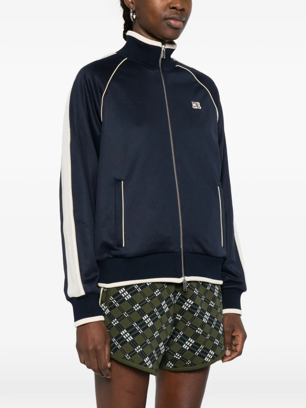  Wales Bonner Motion Full-zip Sweatshirt - Blue 