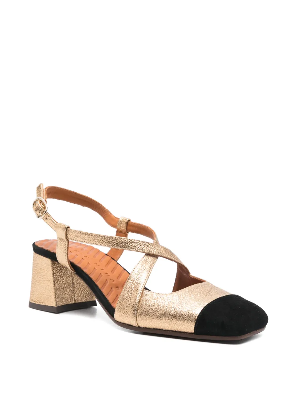 Chie Mihara Vondina criss-cross-strap pumps Goud