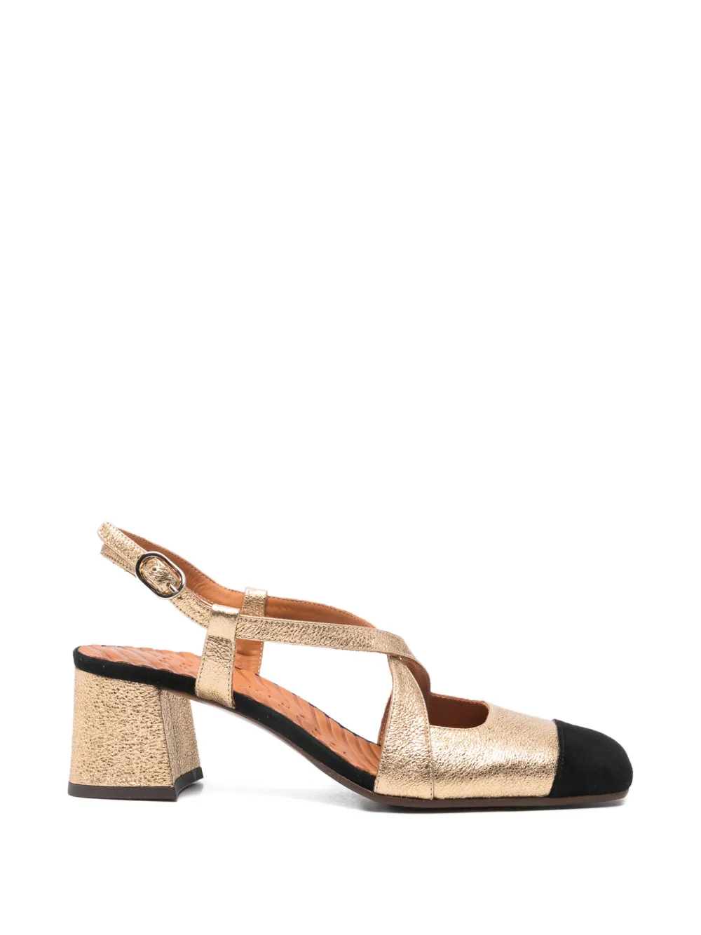 Chie Mihara Vondina criss-cross-strap pumps Goud