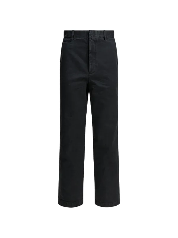 Auralee Button Pocket Trousers in Black