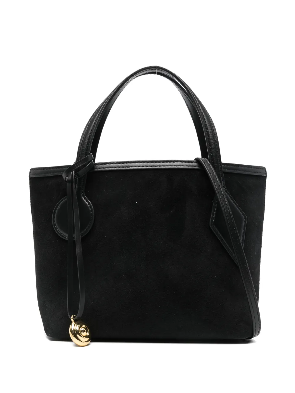 Liffner Charm-detail Suede Tote Bag In Black