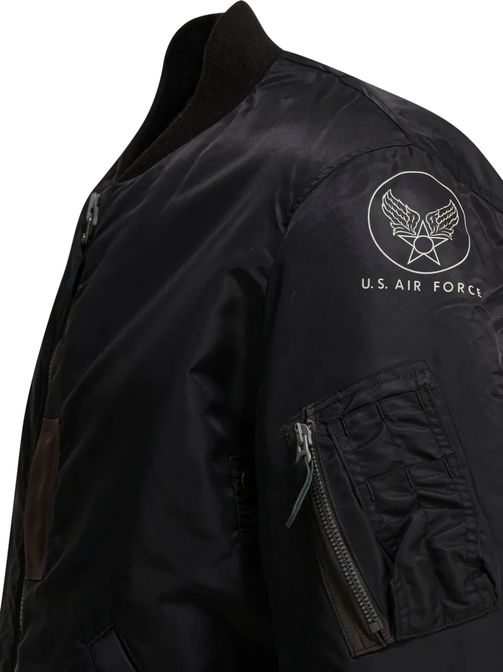 Patched Bomber Coat