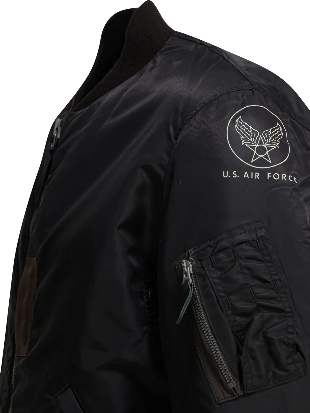 Patched Bomber Coat