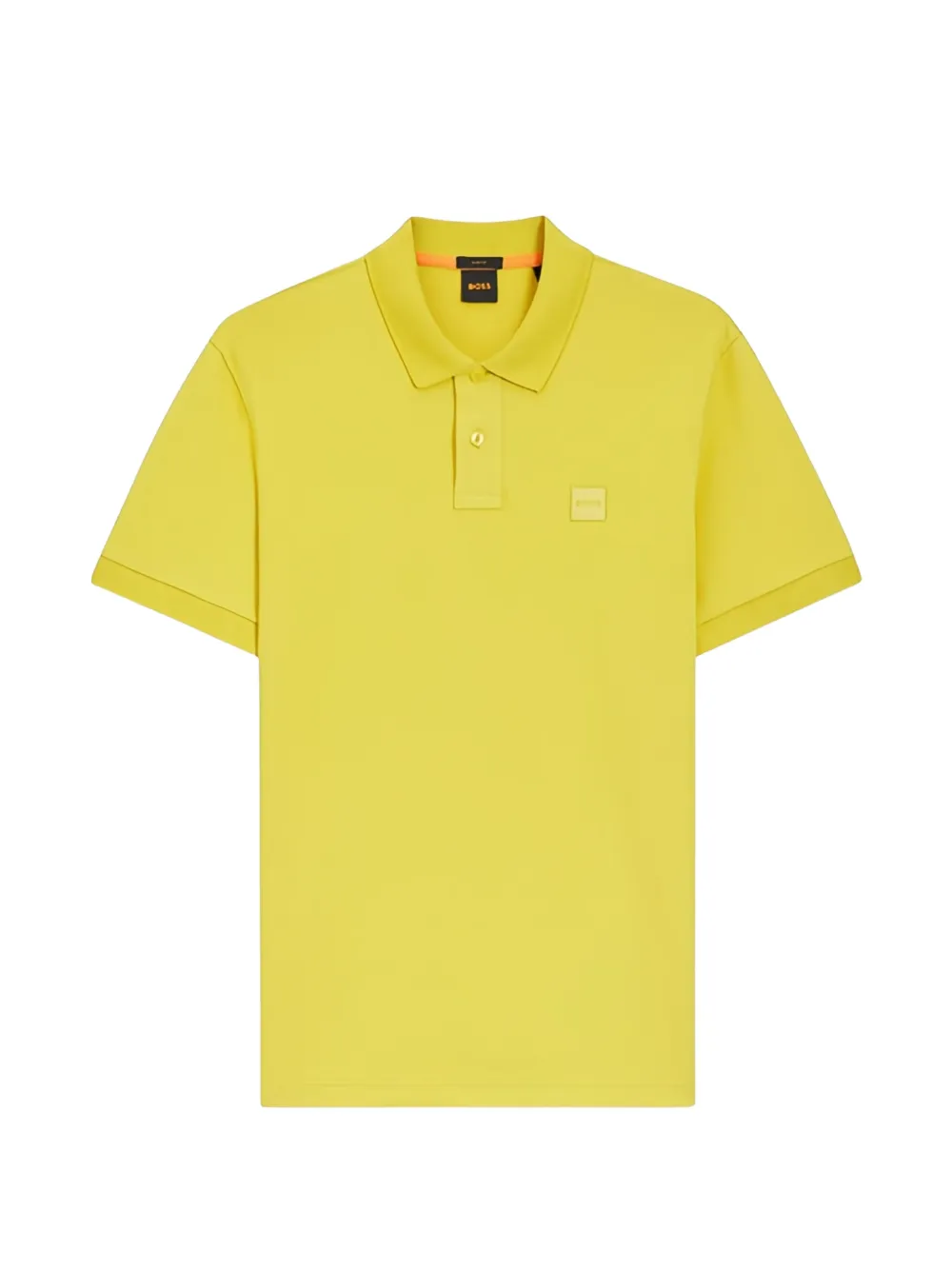 BOSS logo-patch polo shirt - Gelb