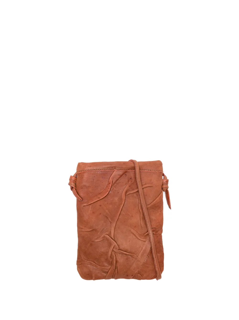 SOMMET Paloma knotted leather cross body bag - Marrone