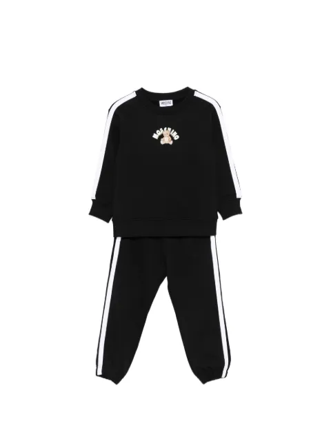 Moschino Kids stripe appliqué tracksuit