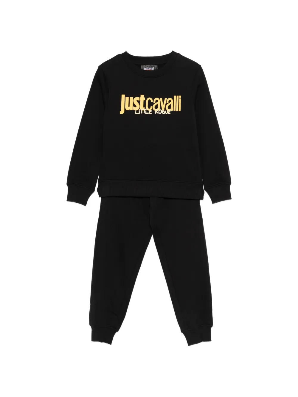 Roberto Cavalli Junior logo tracksuit - Nero