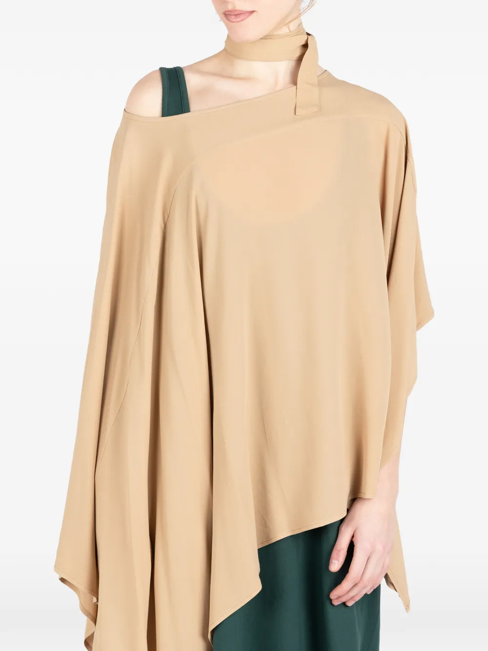 Société Anonyme Asymmetrische cape Beige