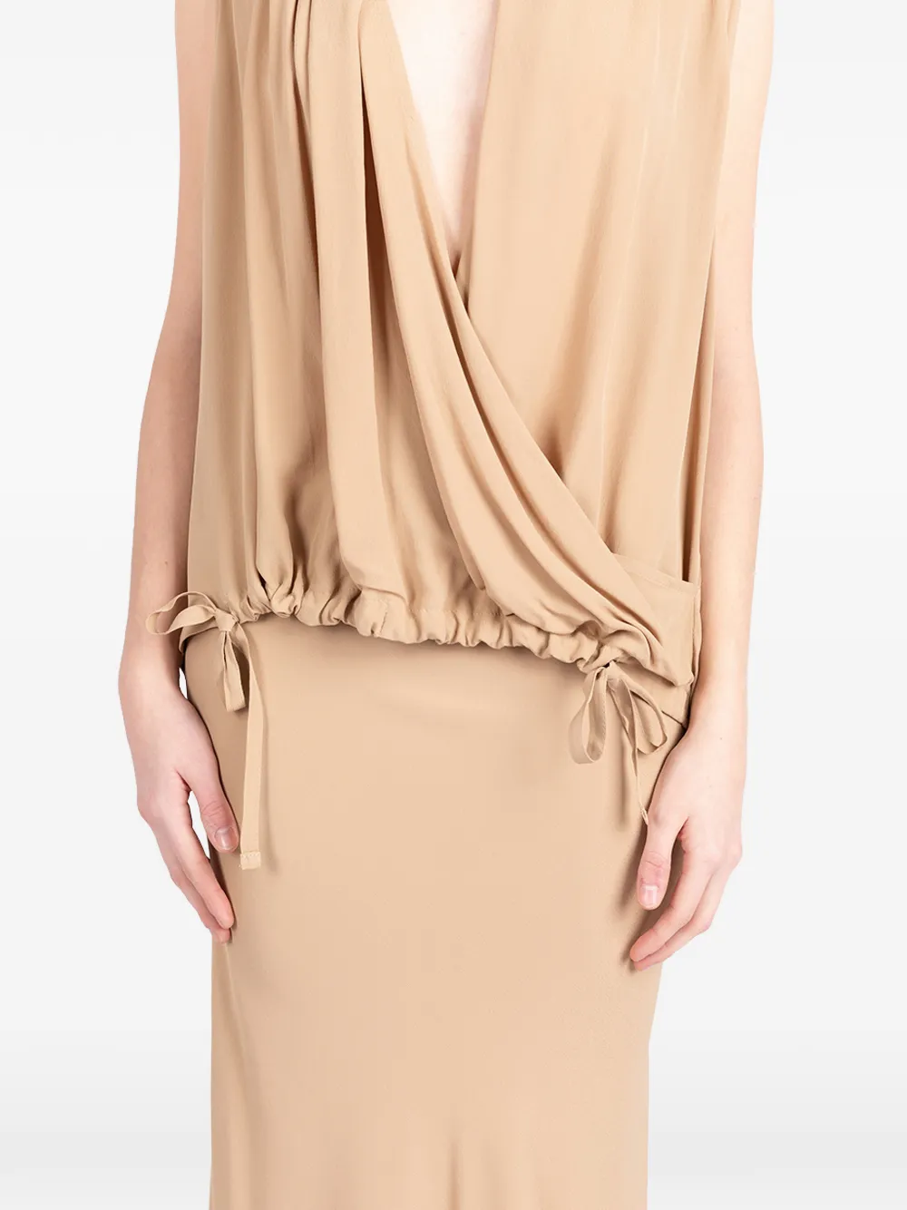 April Draped Tie Top