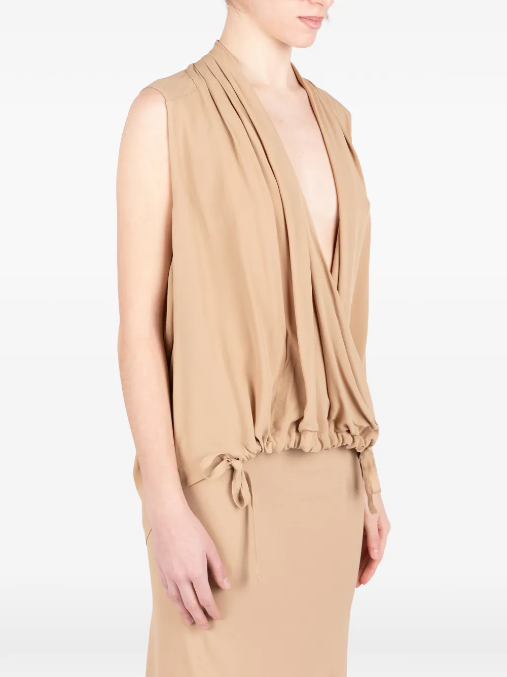 April Draped Tie Top