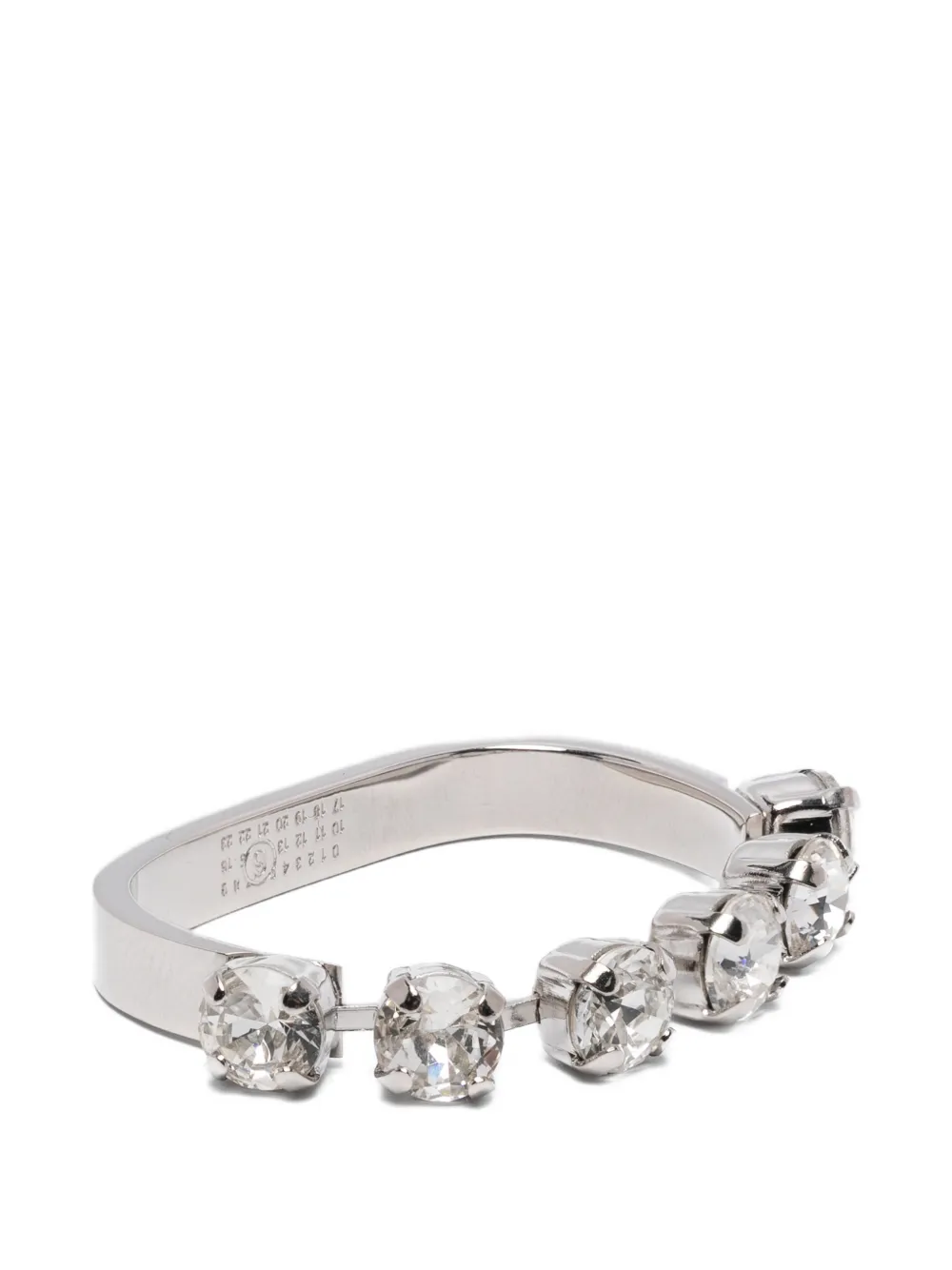 MM6 Maison Margiela polish-finish ring - Argento