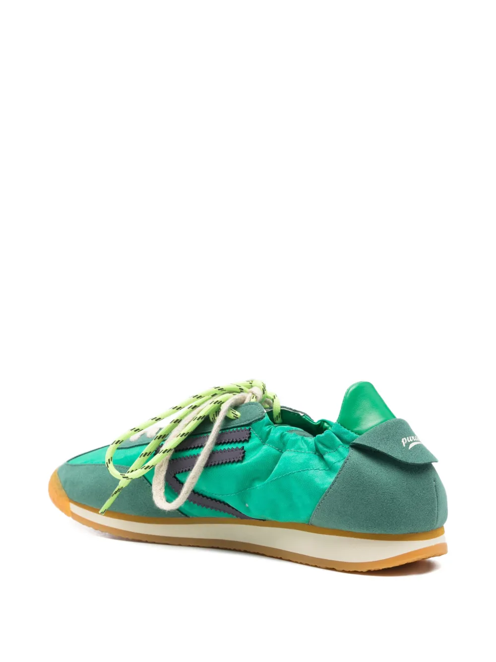 Puraai Sneakers met vlakken Groen