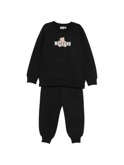 Moschino Kids traje deportivo con estampado gráfico