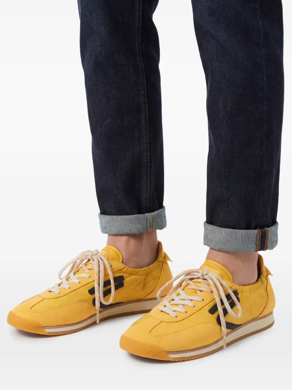 Puraai Sneakers met logodetail Geel