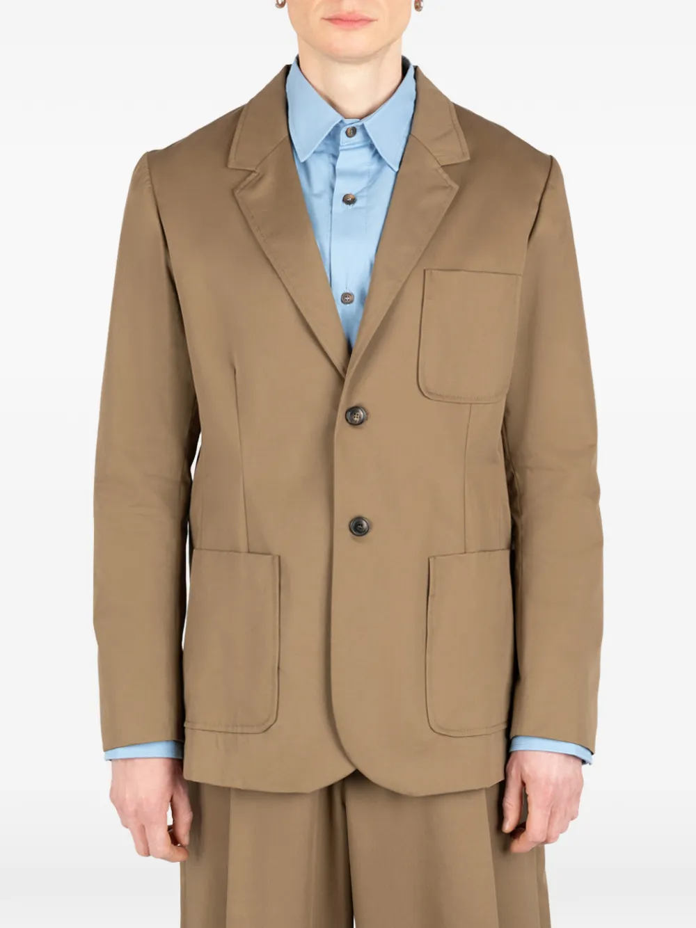 Société Anonyme patch-pocket jacket - Toni neutri