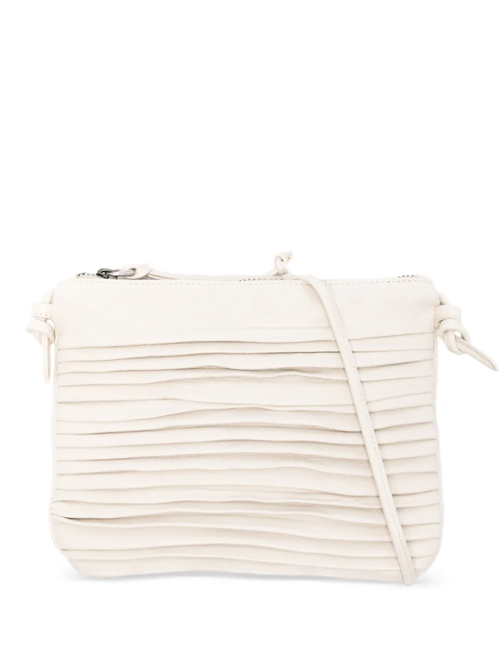 SOMMET Country pleated cross body bag - Bianco