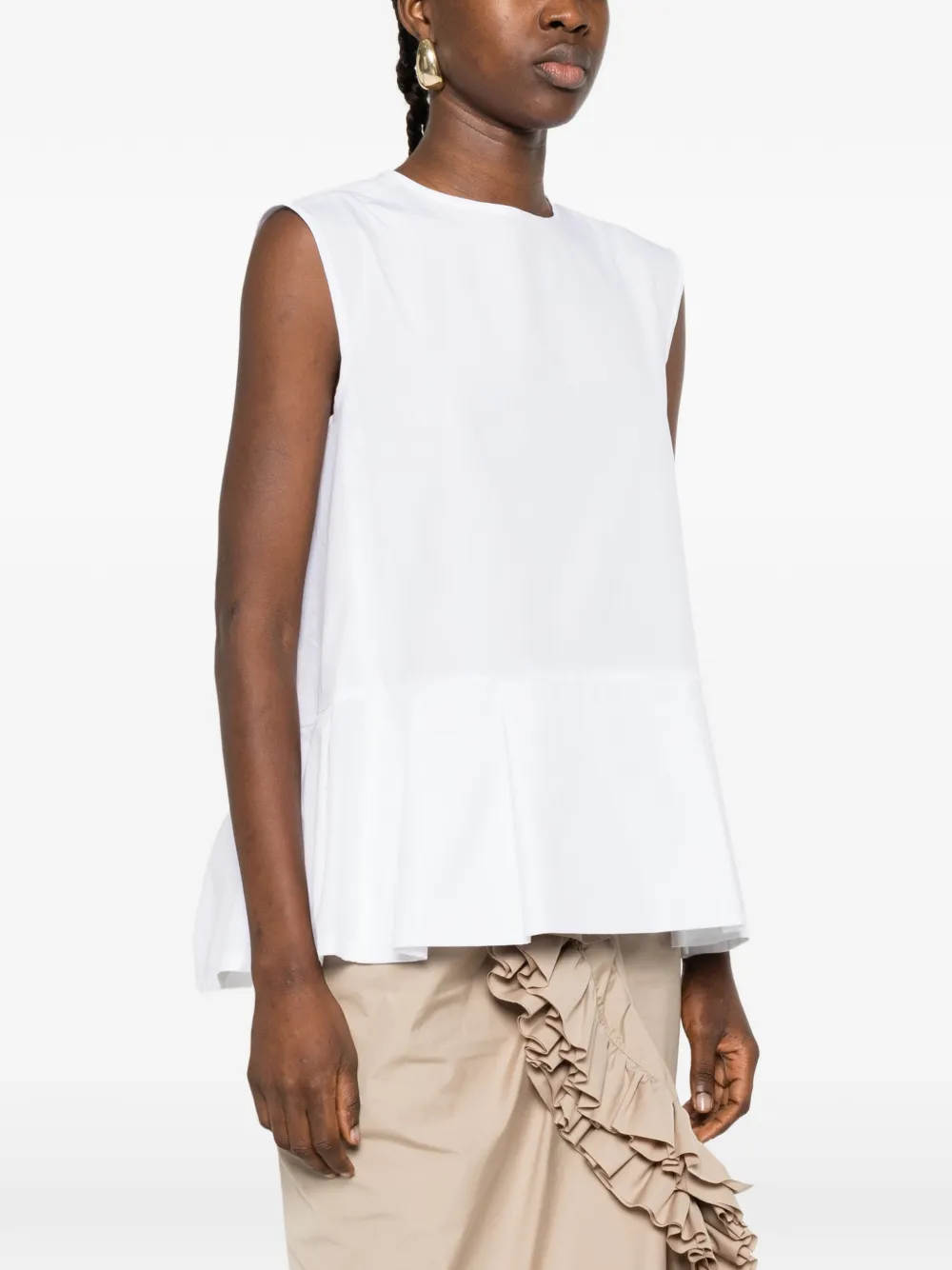  's Max Mara Crew-neck Blouse - White 