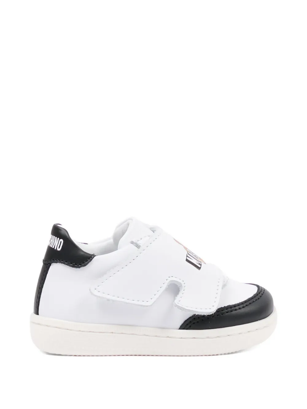Moschino Kids Teddy sneakers met logo Wit