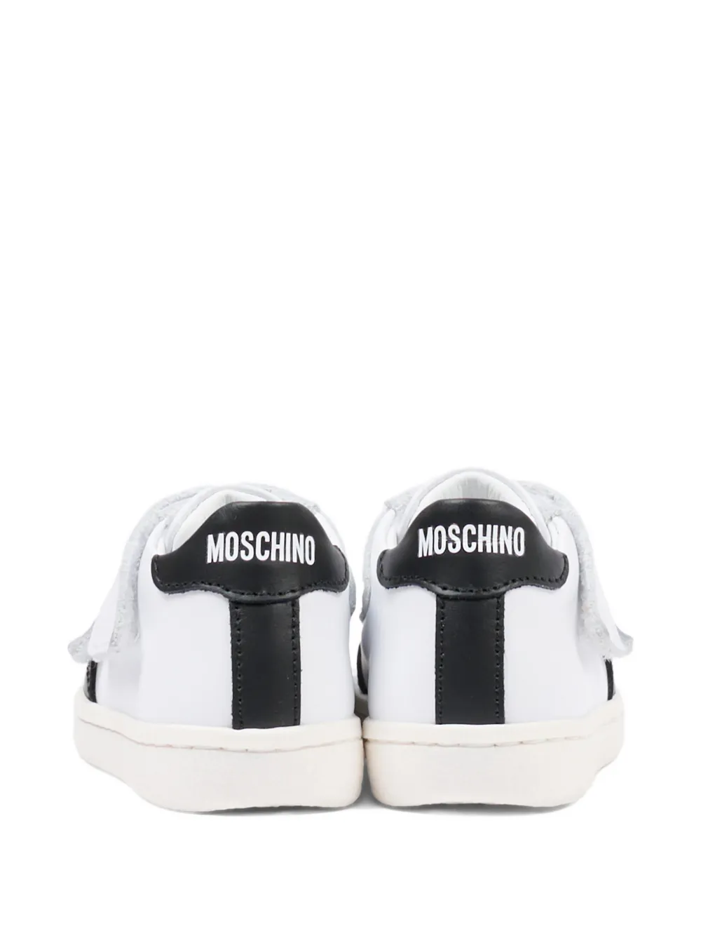 Moschino Kids Teddy sneakers met logo Wit