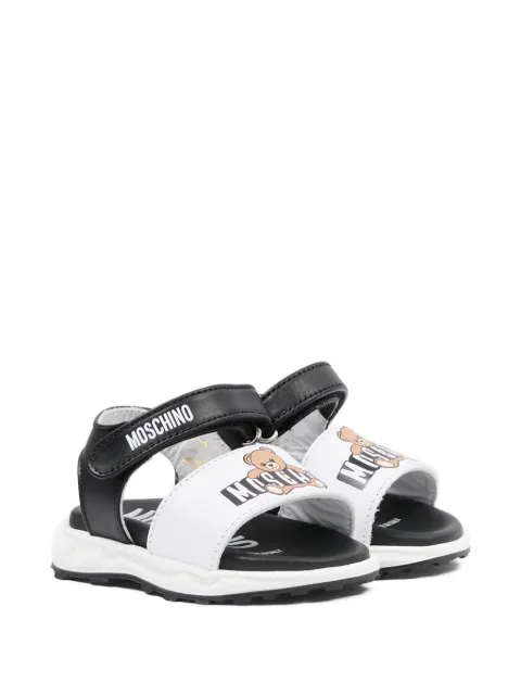 Moschino Kids Teddy-print strap sandals