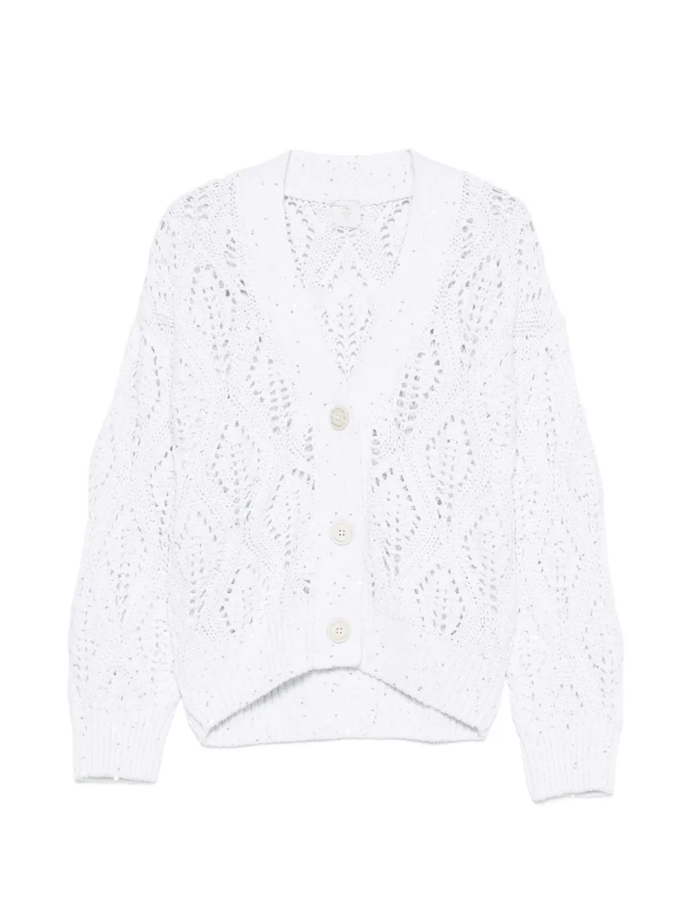 Eleventy button knit cardigan - Weiß