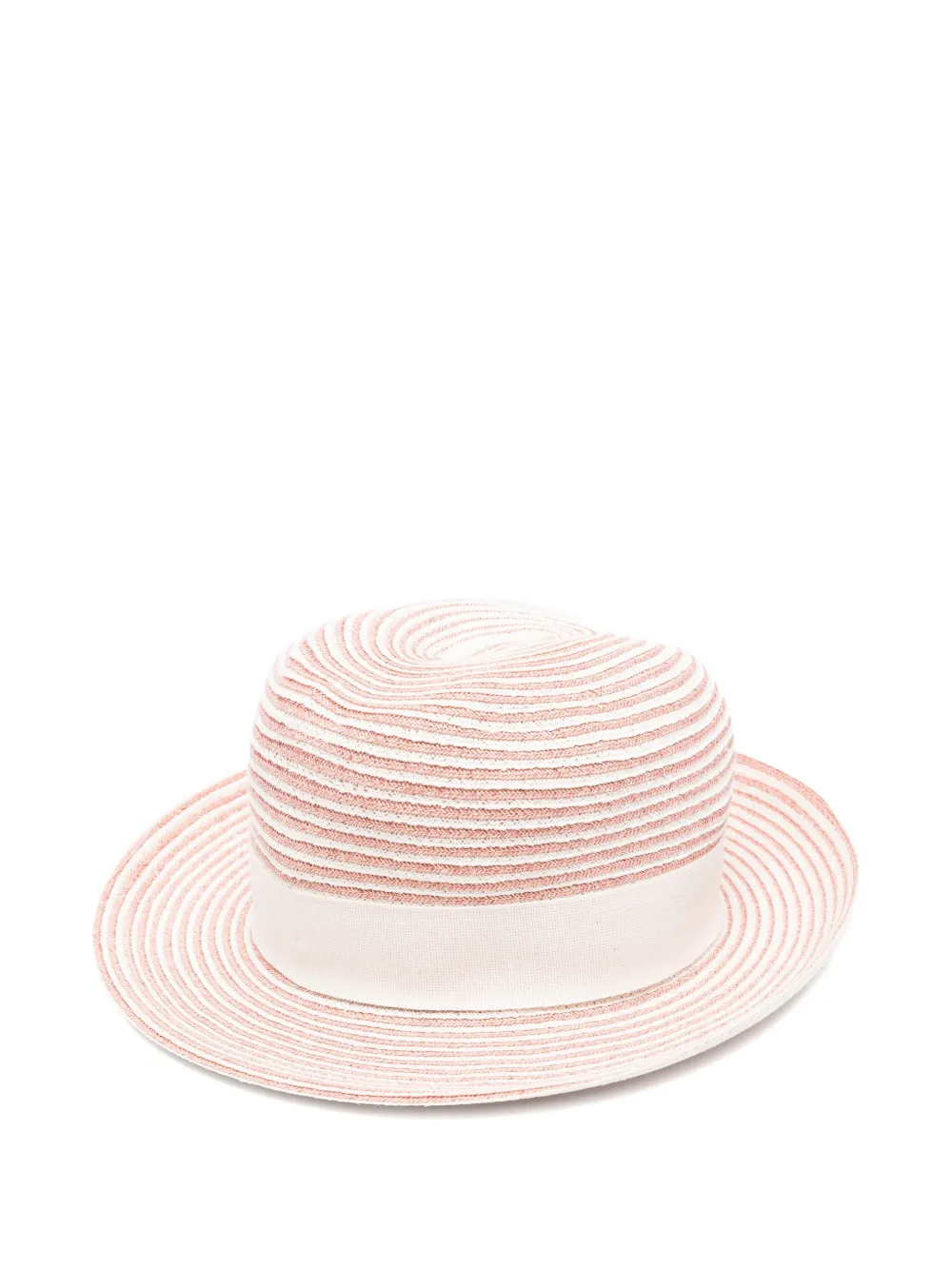 Eleventy striped ribbon hat - Rosa