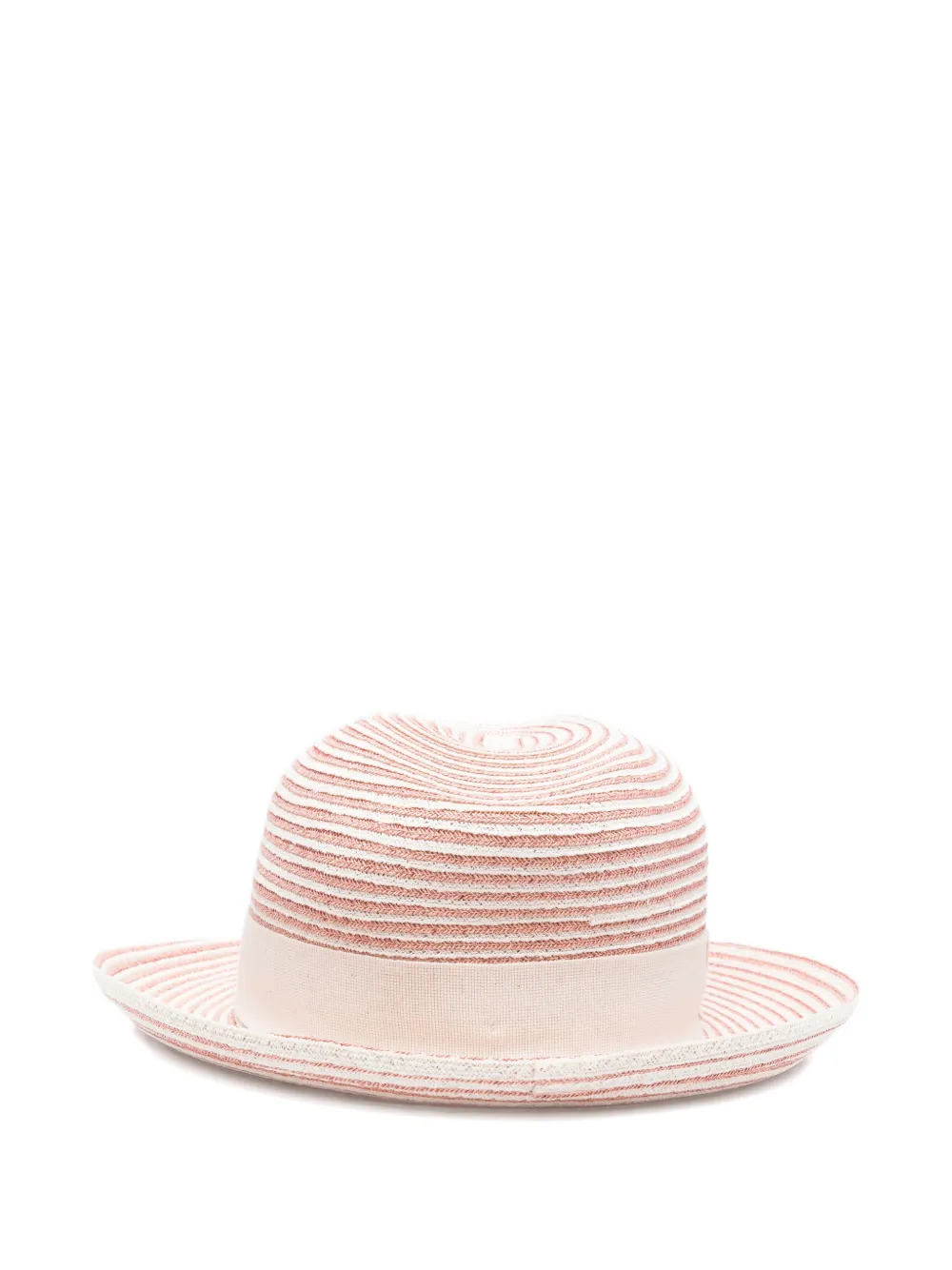  Eleventy Striped Ribbon Hat - Pink 
