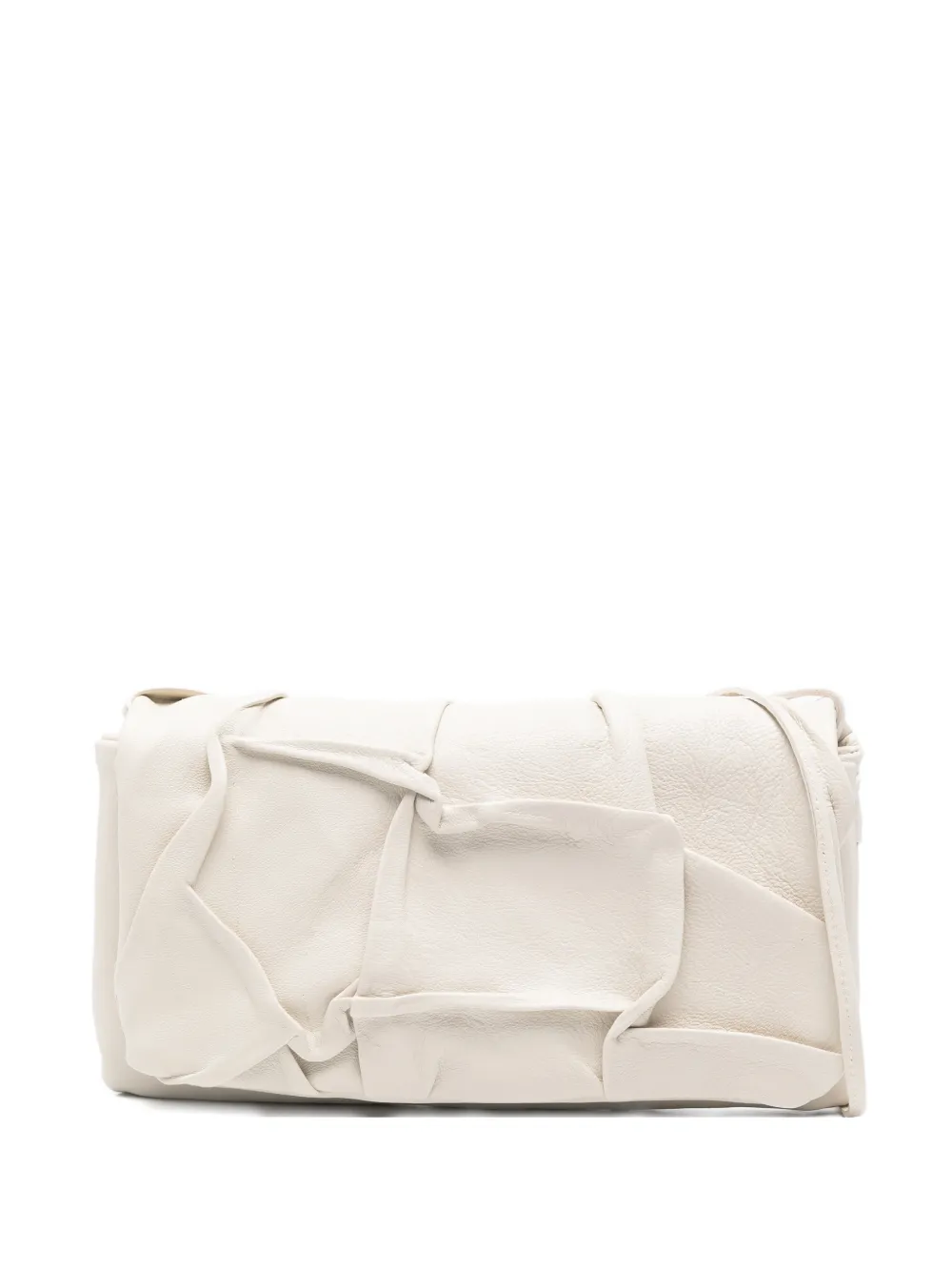 SOMMET Soffietta Plump ruched crossbody bag - Toni neutri