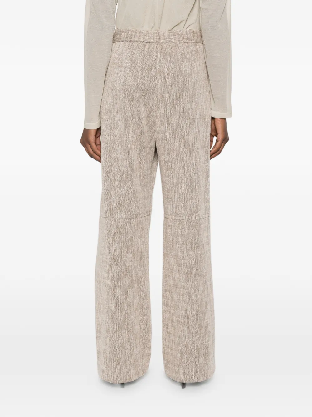 Giorgio Armani Broek met textuur Beige
